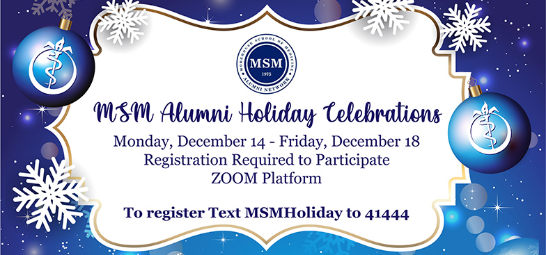 Ҵý Alumni Holiday Celebration is Monday, December 14 through Friday, December 18